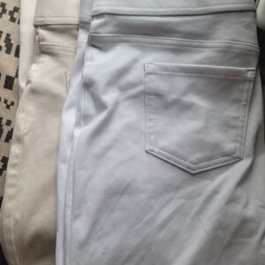 NWOT 2fer1 Stylish White and Cream Pants